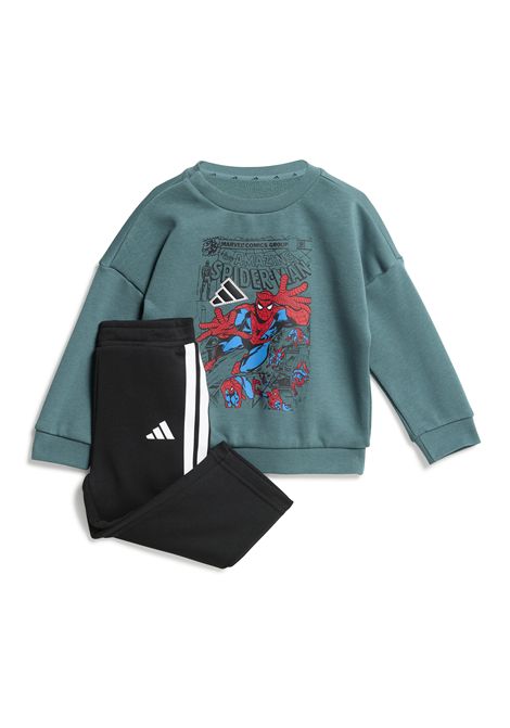 Adidas Marvel Spiderman Set Green Black Infant ADIDAS CORE | Tracksuits | JL9179-